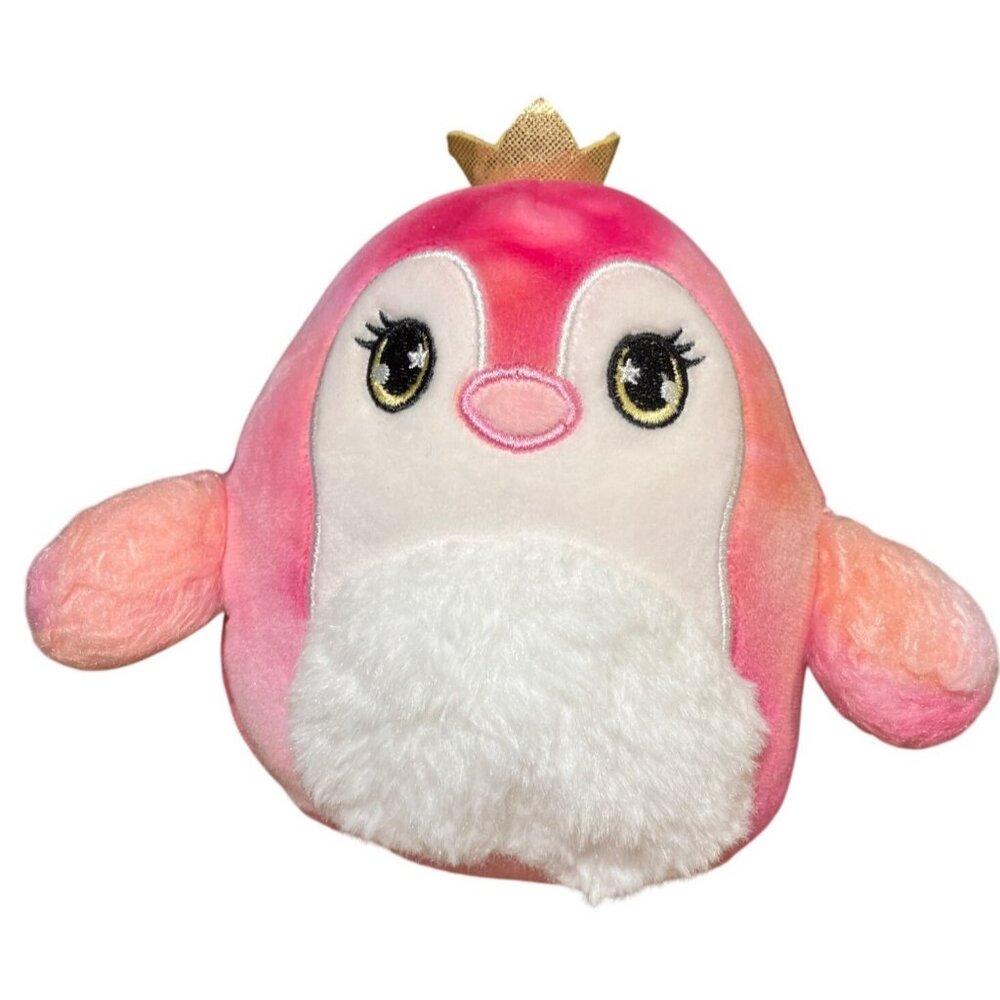 Original Squishmallows Pink Princess Penguin Plush Toy 5 Inch
